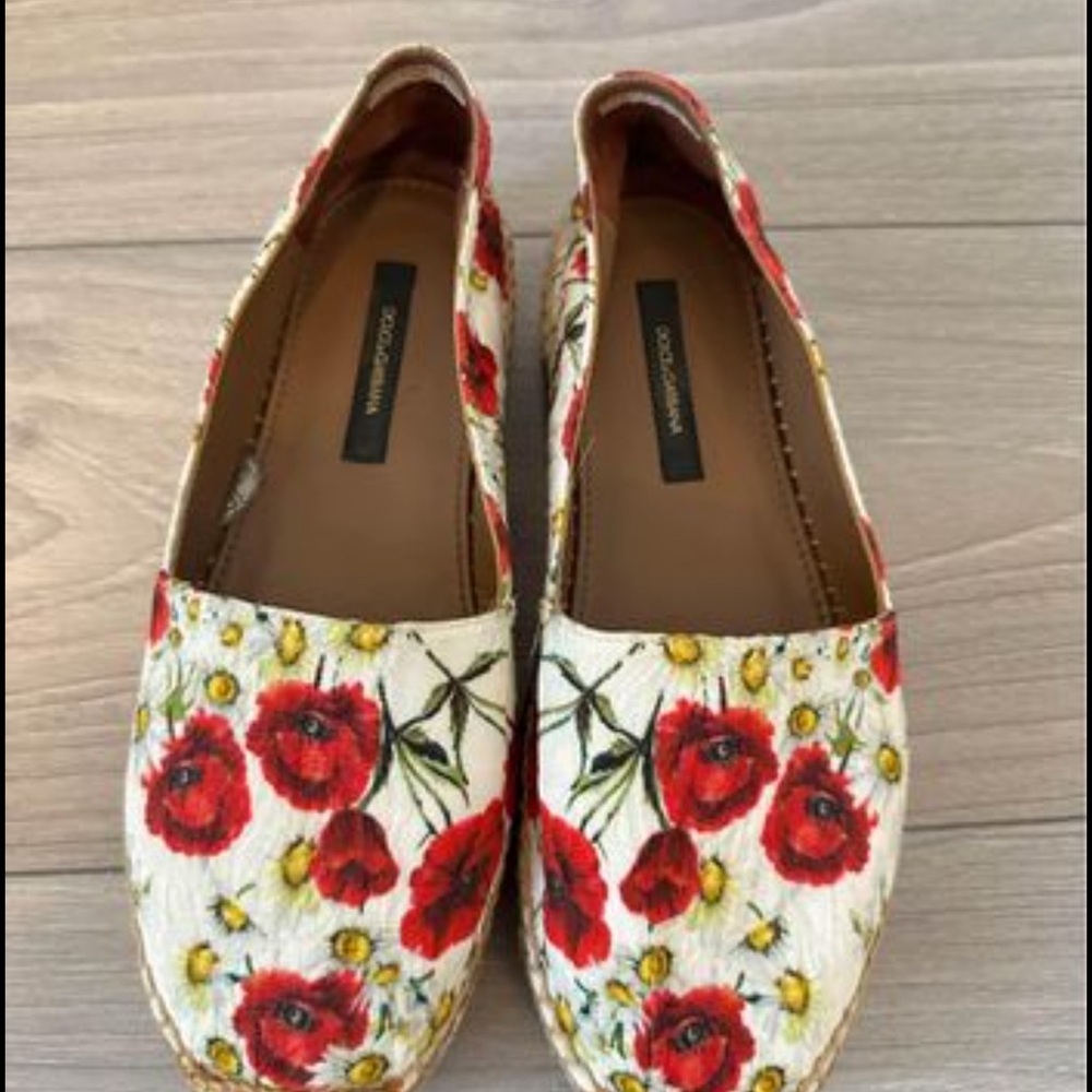 Dolce & Gabbana Women's Floral Espadrilles - Red